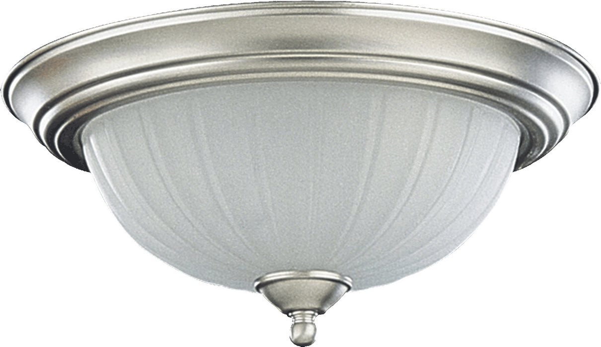 Quorum 3074-13-65 Two Light Ceiling Mount, Satin Nickel