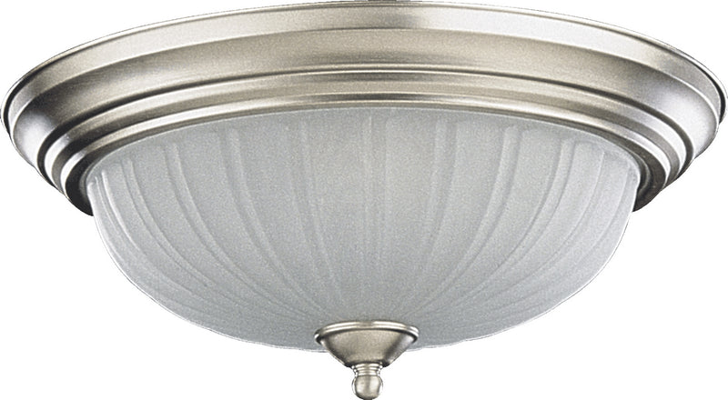 Quorum 3074-15-65 Three Light Ceiling Mount, Satin Nickel