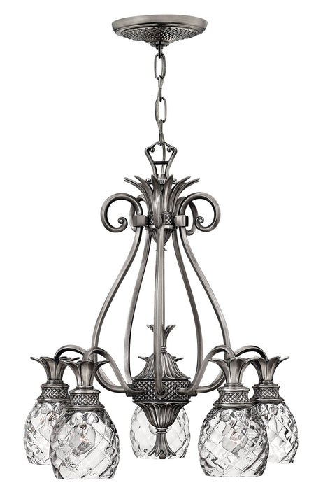 Hinkley 4885PL LED Foyer Pendant, Polished Antique Nickel