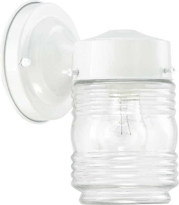 Quorum 5010-6 One Light Wall Mount, White