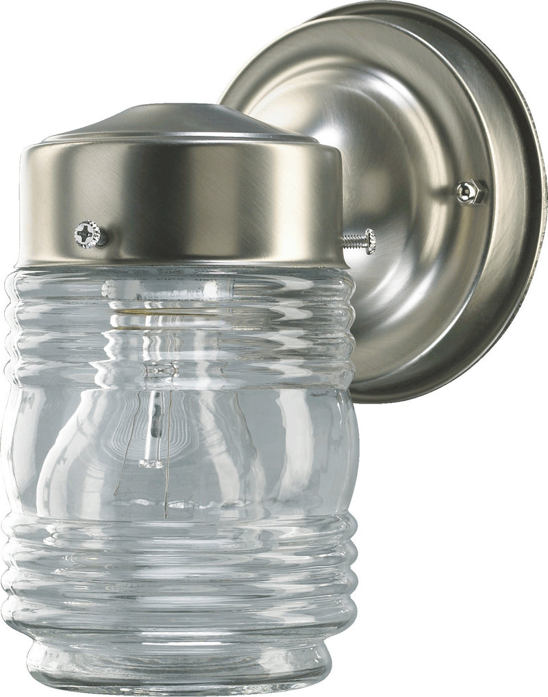 Quorum 5010-65 One Light Wall Mount, Satin Nickel