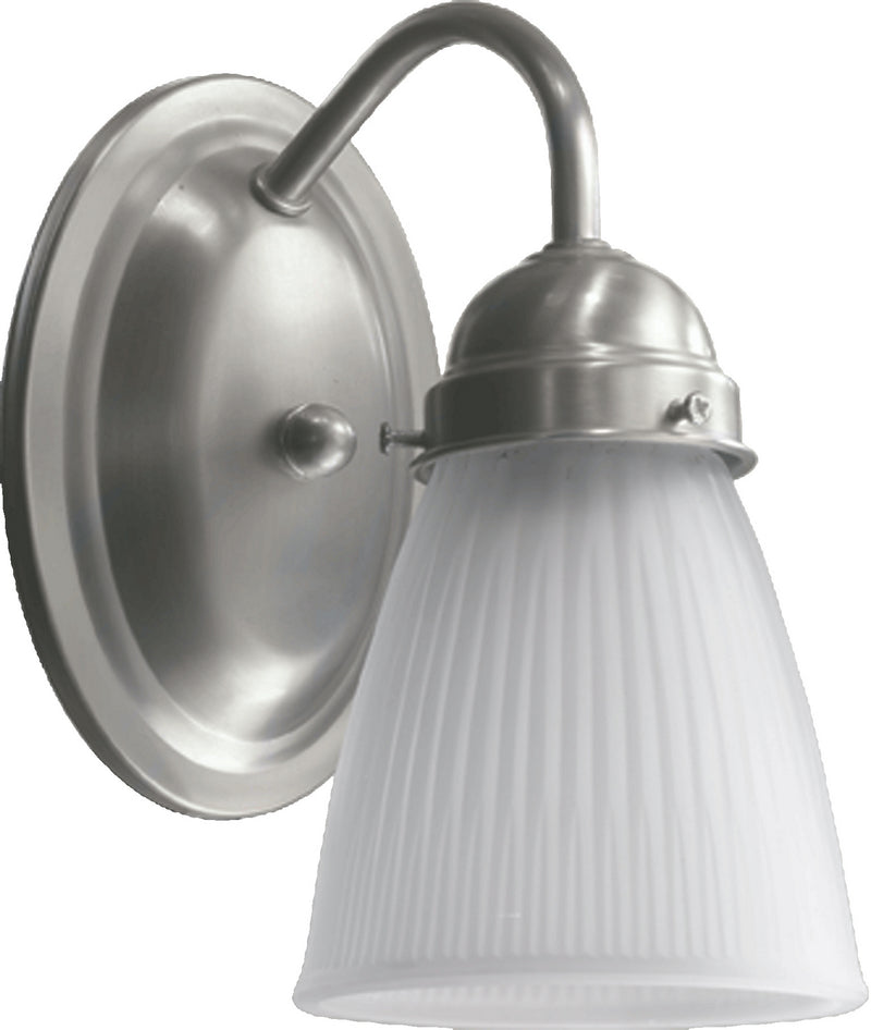 Quorum 5403-1-165 One Light Wall Mount, Satin Nickel