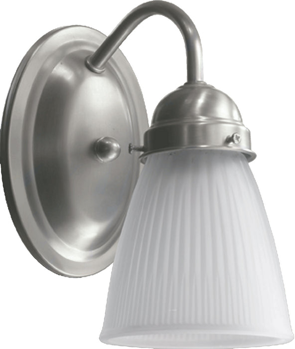 Quorum 5403-1-165 One Light Wall Mount, Satin Nickel