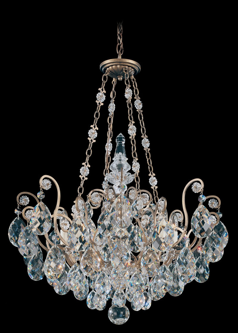 Schonbek 3787-76R Eight Light Pendant, Heirloom Bronze