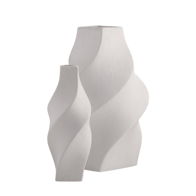 Arteriors GDAVC02 Vases, Set of 2, Matte White
