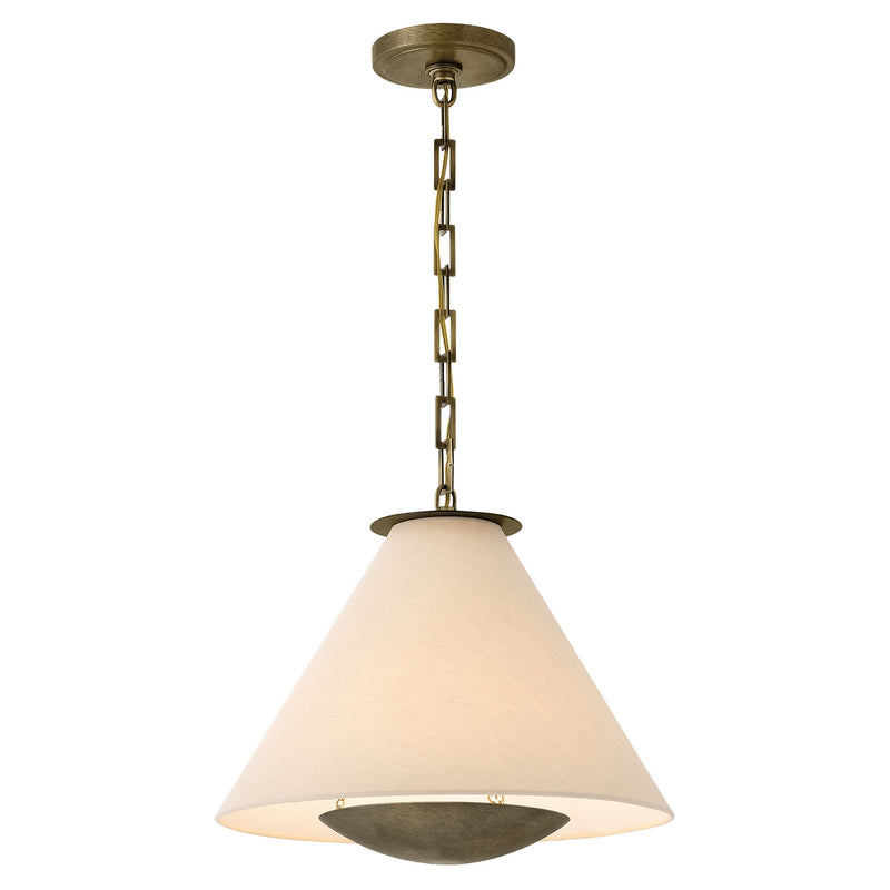 Hinkley 32954THB One Light Pendant, Textured Heritage Brass