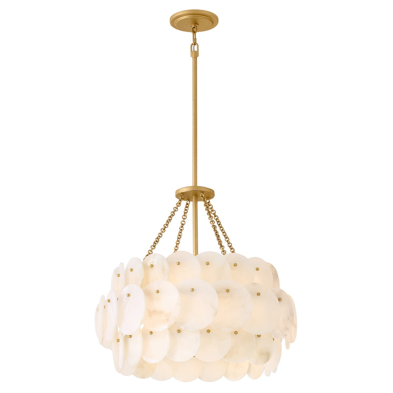 Hinkley 43804PI LED Chandelier, Piastra Gold