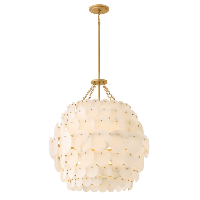Hinkley 43805PI LED Chandelier, Piastra Gold