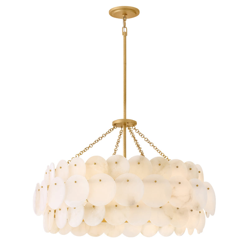 Hinkley 43806PI LED Chandelier, Piastra Gold