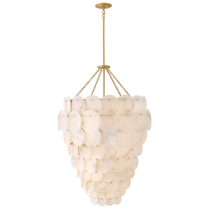 Hinkley 43808PI LED Chandelier, Piastra Gold