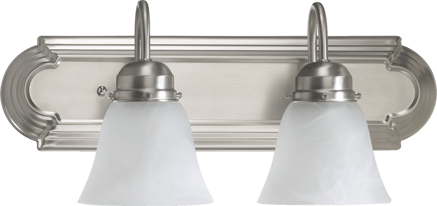 Quorum 5094-2-165 Two Light Vanity, Satin Nickel