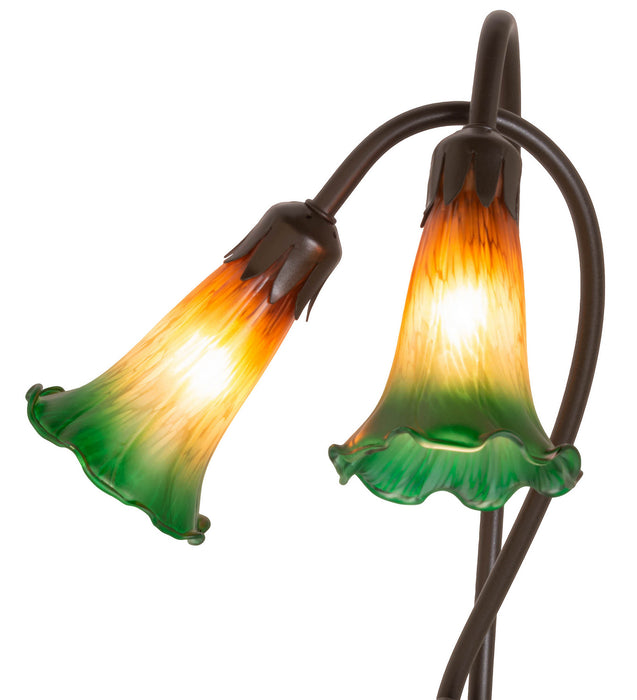 Meyda Tiffany 12939 Two Light Accent Lamp, Mahongany Bronze