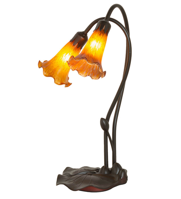 Meyda Tiffany 12980 Two Light Accent Lamp, Mahogany Bronze