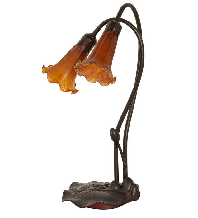 Meyda Tiffany 12980 Two Light Accent Lamp, Mahogany Bronze