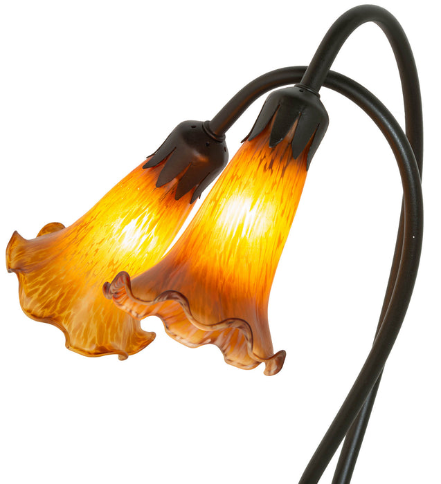 Meyda Tiffany 12980 Two Light Accent Lamp, Mahogany Bronze