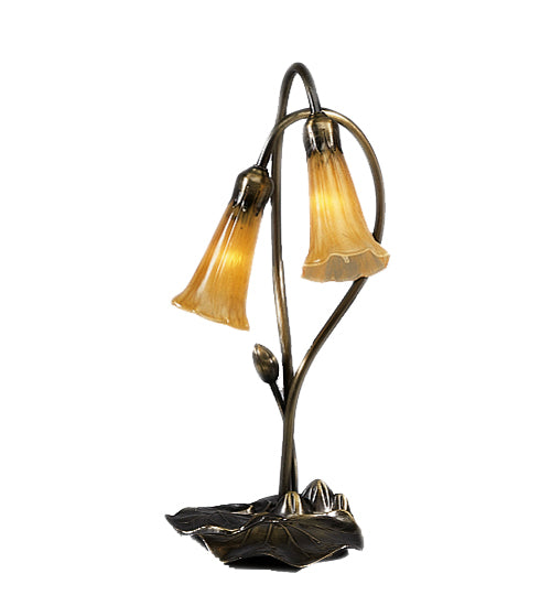 Meyda Tiffany 12980 Two Light Accent Lamp, Mahogany Bronze