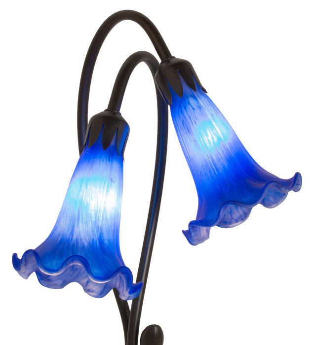 Meyda Tiffany 13064 Two Light Accent Lamp, Mahogany Bronze