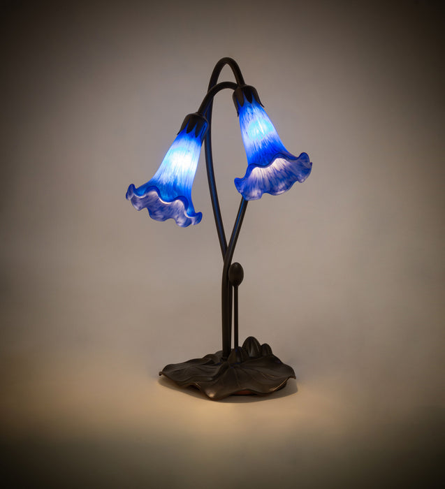 Meyda Tiffany 13064 Two Light Accent Lamp, Mahogany Bronze
