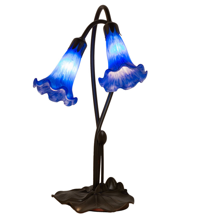 Meyda Tiffany 13064 Two Light Accent Lamp, Mahogany Bronze