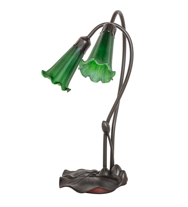 Meyda Tiffany 13481 Two Light Accent Lamp, Mahogany Bronze