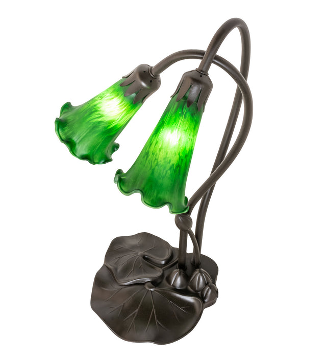 Meyda Tiffany 13481 Two Light Accent Lamp, Mahogany Bronze