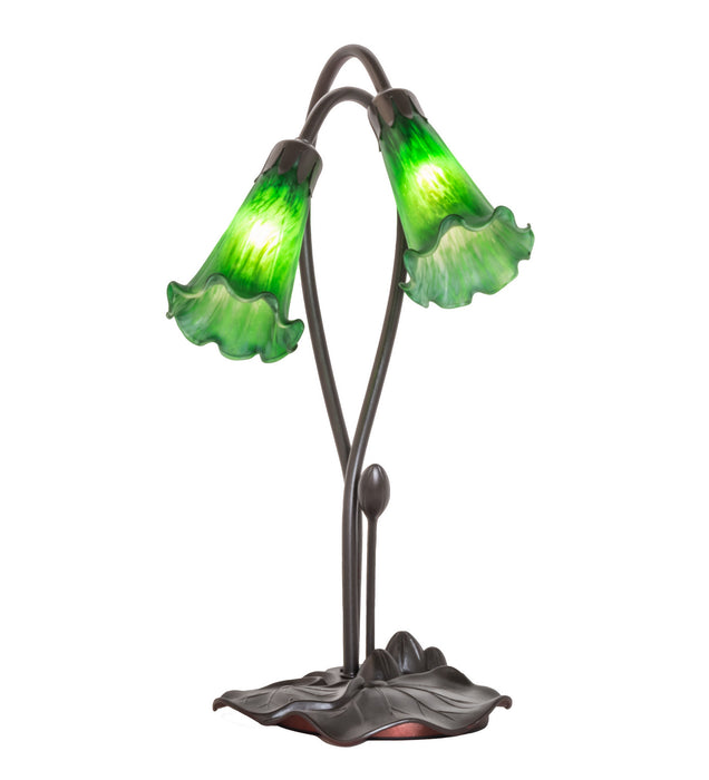 Meyda Tiffany 13481 Two Light Accent Lamp, Mahogany Bronze