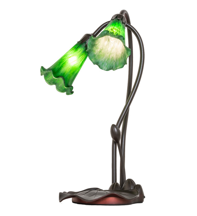 Meyda Tiffany 13481 Two Light Accent Lamp, Mahogany Bronze