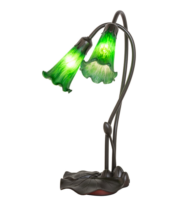 Meyda Tiffany 13481 Two Light Accent Lamp, Mahogany Bronze