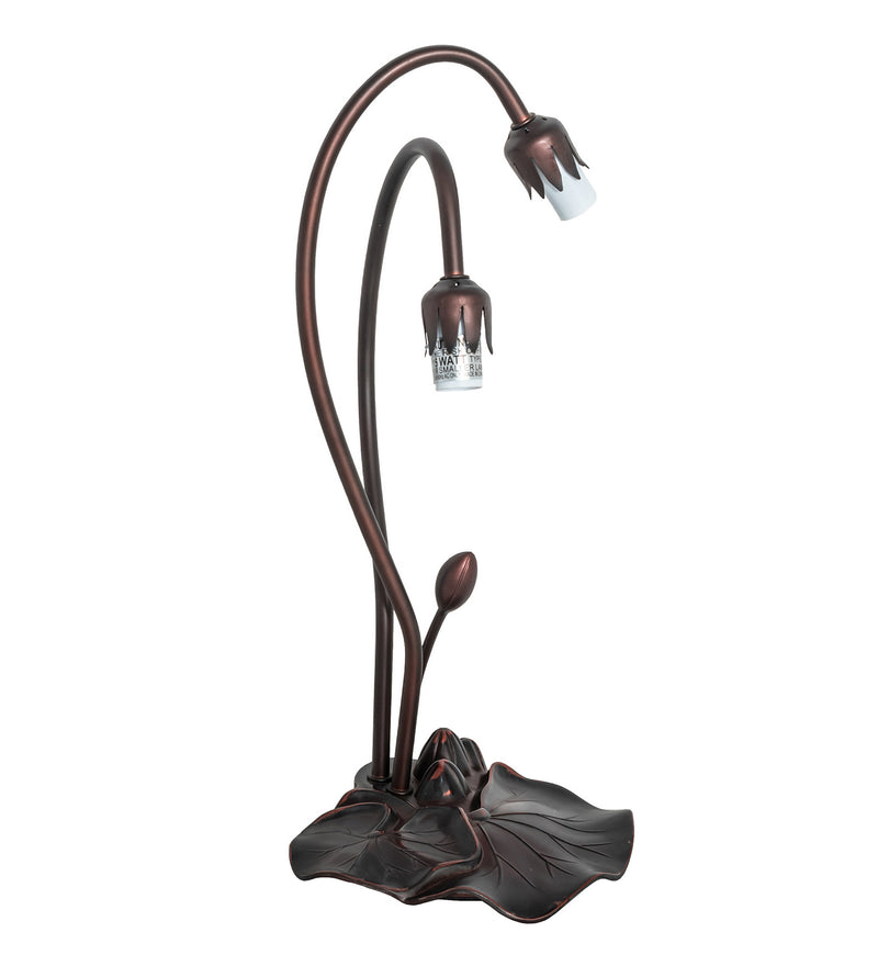 Meyda Tiffany 14064 Two Light Accent Lamp, Mahogany Bronze