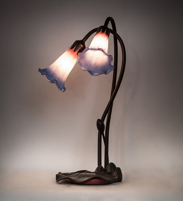 Meyda Tiffany 14064 Two Light Accent Lamp, Mahogany Bronze