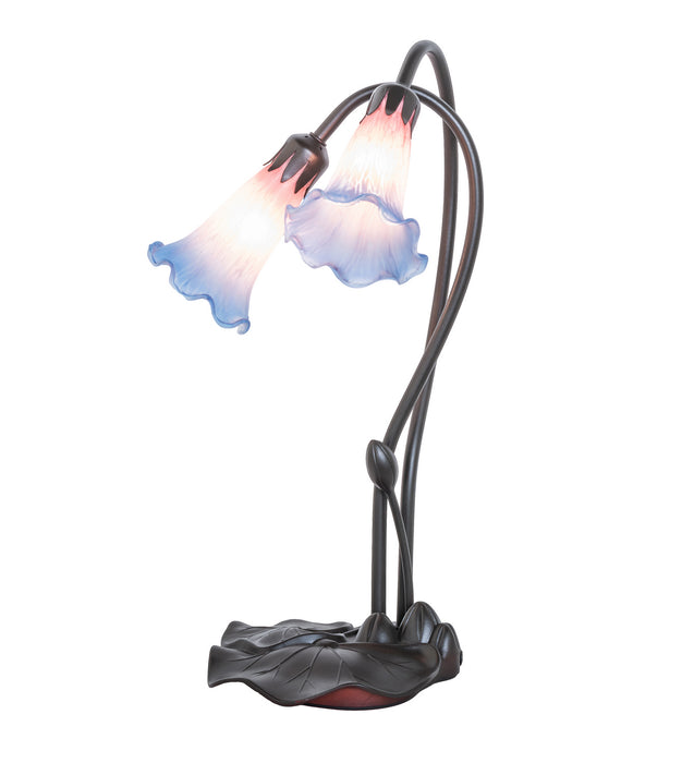 Meyda Tiffany 14064 Two Light Accent Lamp, Mahogany Bronze