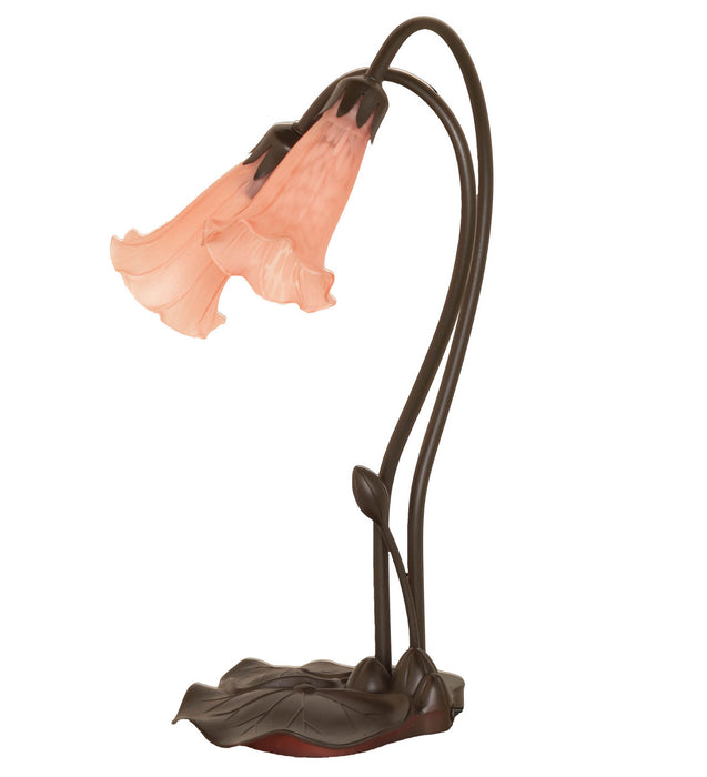 Meyda Tiffany 14110 Two Light Accent Lamp, Mahogany Bronze