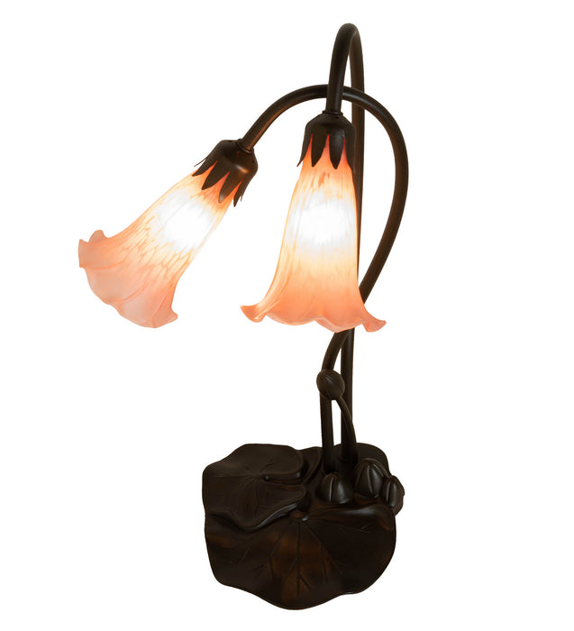 Meyda Tiffany 14110 Two Light Accent Lamp, Mahogany Bronze