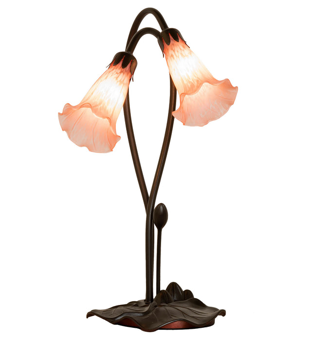 Meyda Tiffany 14110 Two Light Accent Lamp, Mahogany Bronze