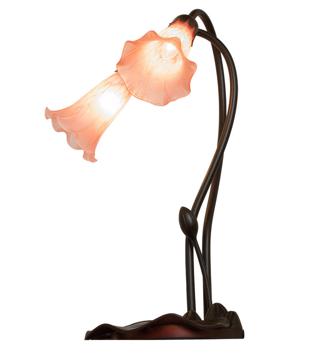 Meyda Tiffany 14110 Two Light Accent Lamp, Mahogany Bronze