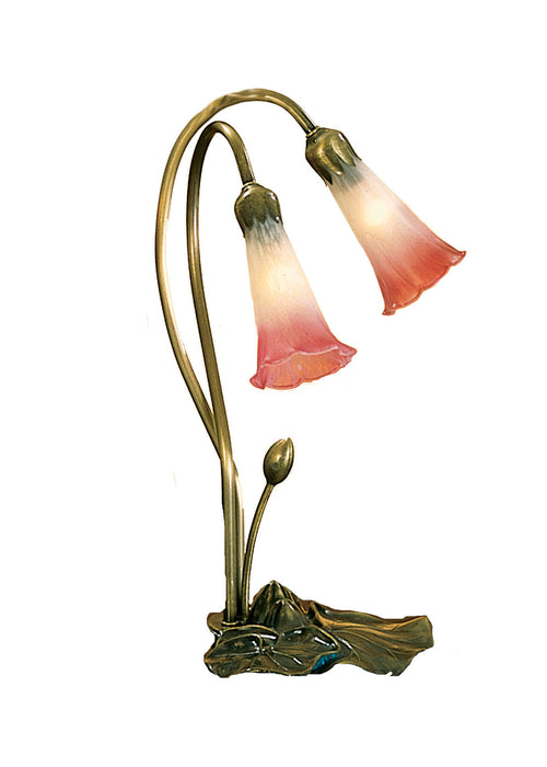 Meyda Tiffany 14170 Two Light Accent Lamp, Mahogany Bronze