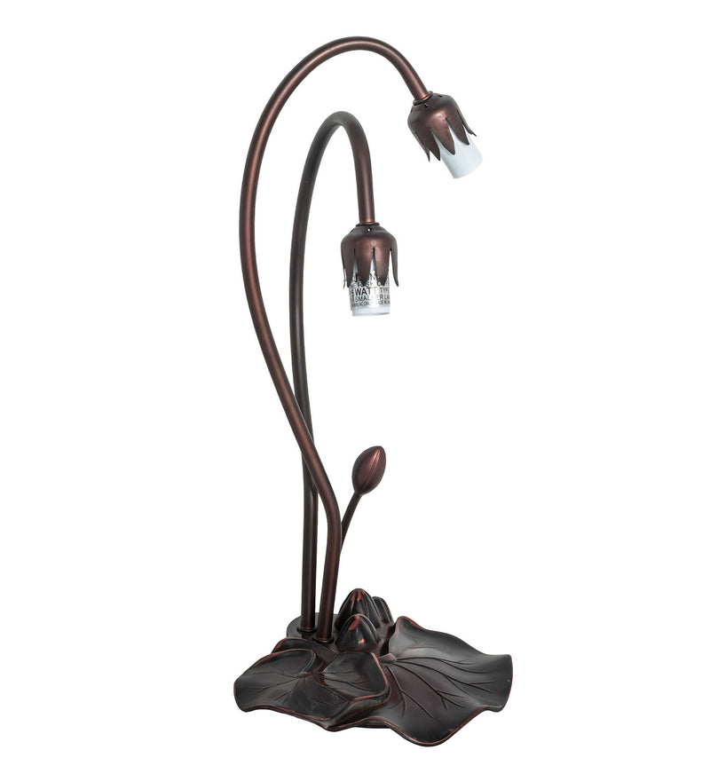 Meyda Tiffany 14654 Two Light Accent Lamp, Mahogany Bronze