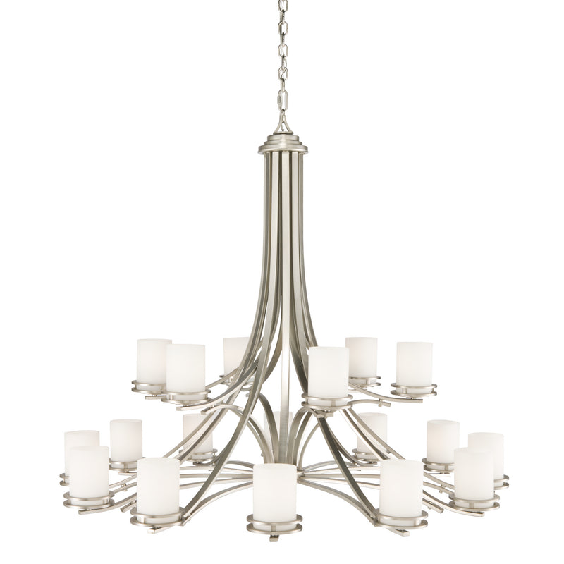 Kichler 1873NI 18 Light Chandelier, Brushed Nickel