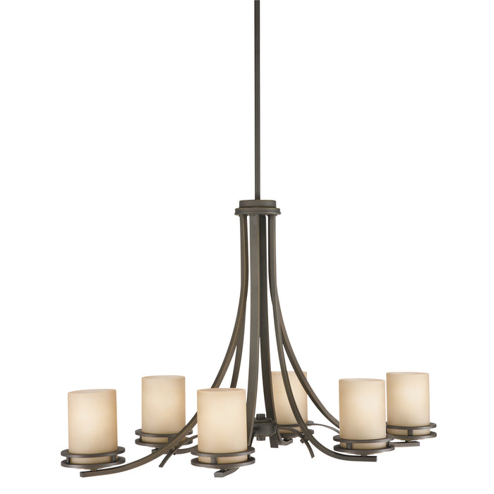 Kichler 1673OZ Six Light Chandelier, Olde Bronze