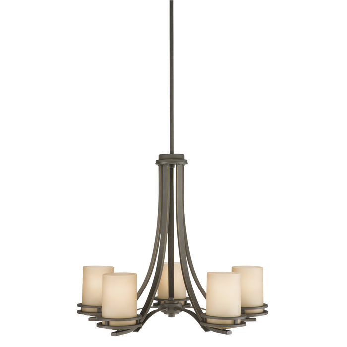 Kichler 1672OZ Five Light Chandelier, Olde Bronze