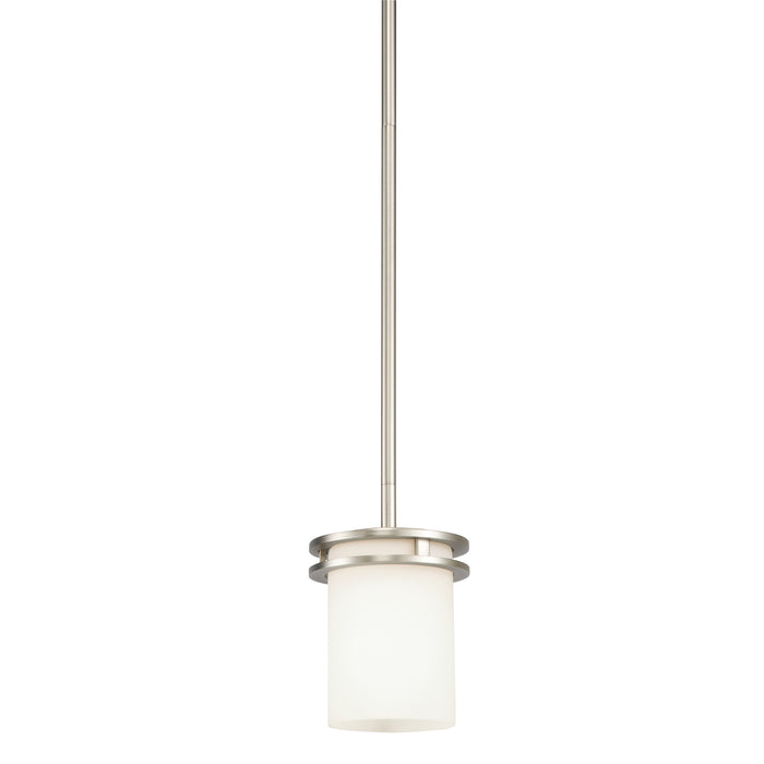 Kichler 3475NI One Light Mini Pendant, Brushed Nickel