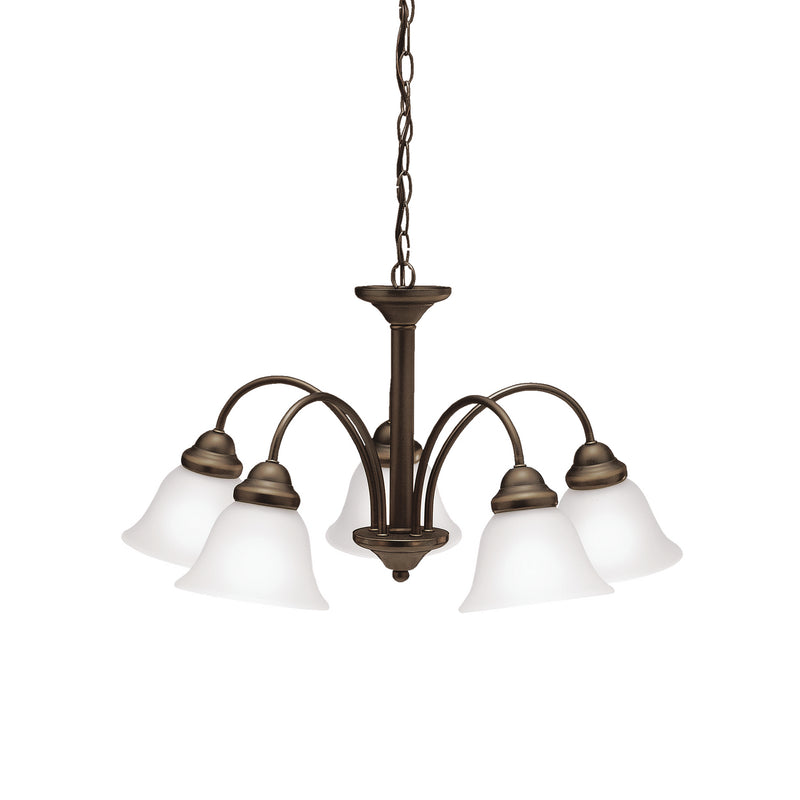 Kichler 2093OZ Five Light Chandelier, Olde Bronze