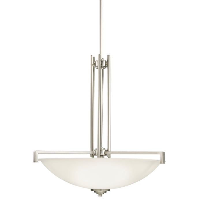 Kichler 3299NI Four Light Pendant, Brushed Nickel