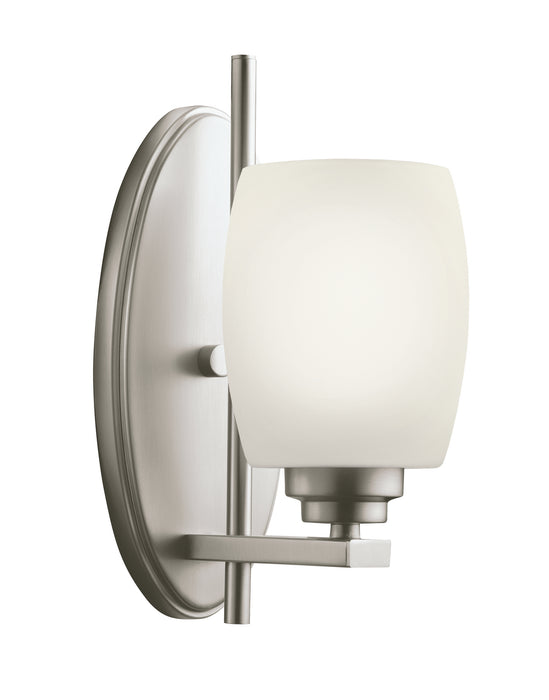 Kichler 5096NI One Light Wall Sconce, Brushed Nickel