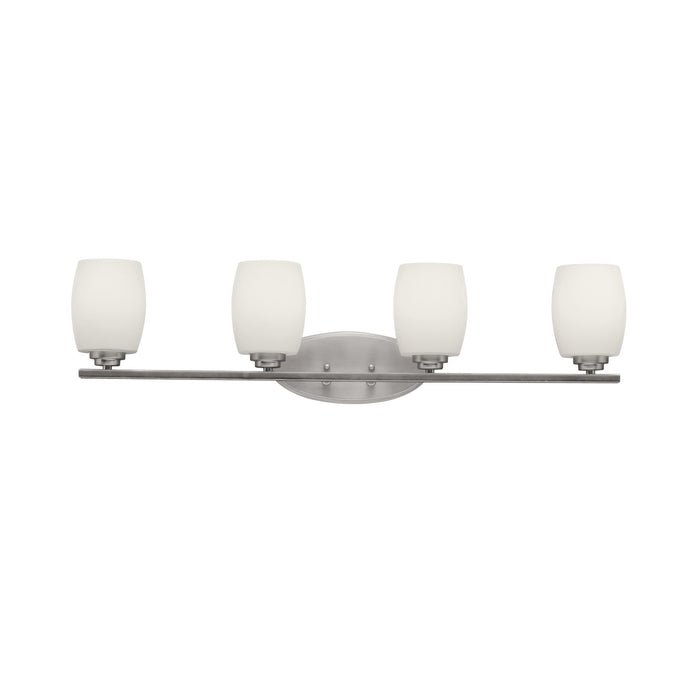 Kichler 5099NI Four Light Bath, Brushed Nickel