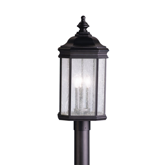 Kichler 9918BK Three Light Outdoor Post Mount, Black