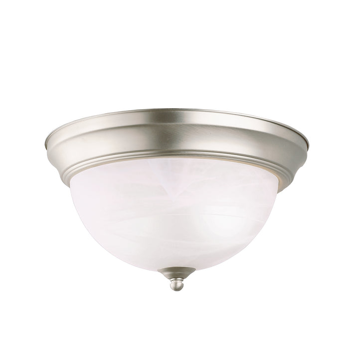 Kichler 8108NI Two Light Flush Mount, Brushed Nickel