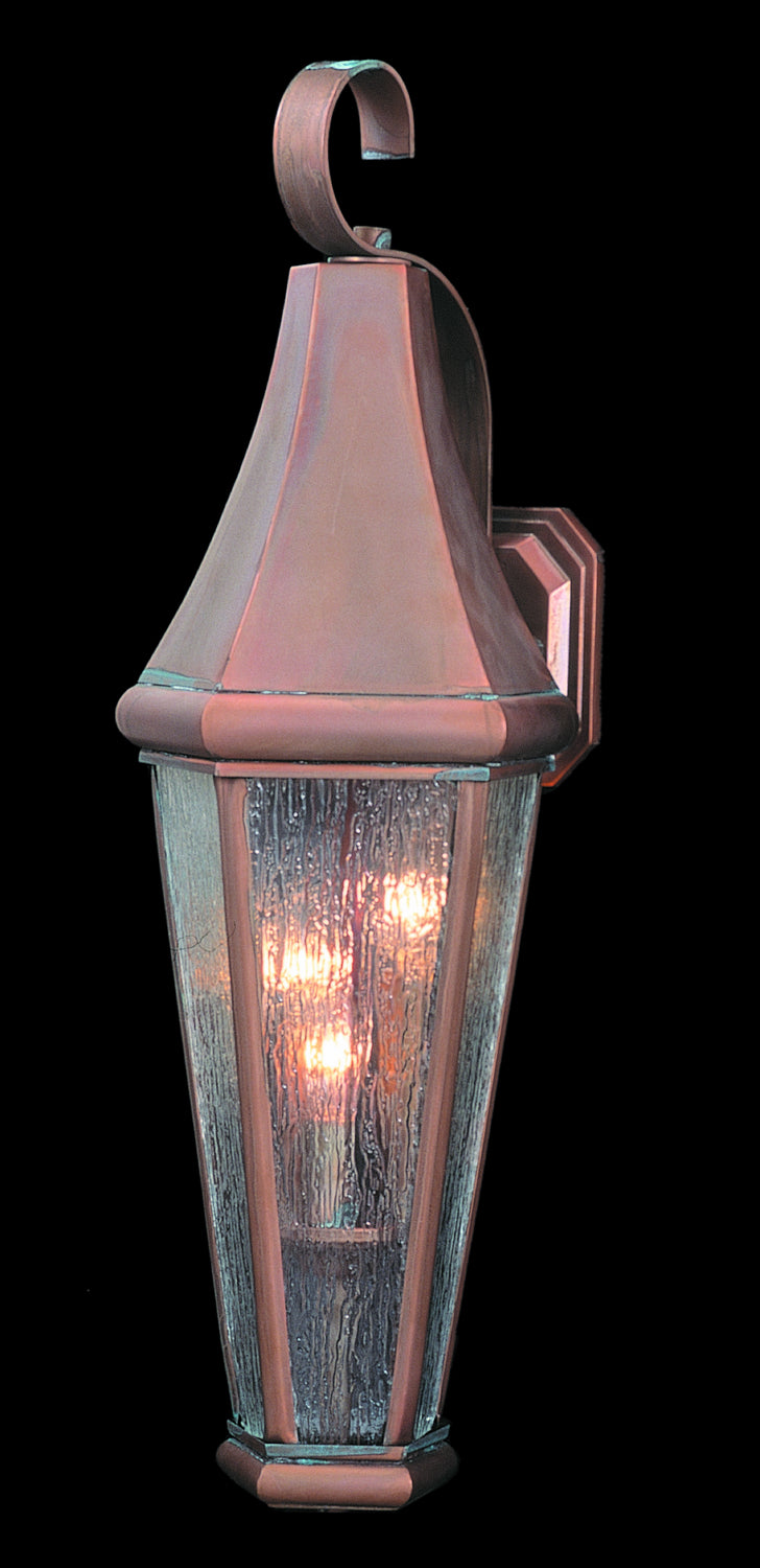 Framburg 8920 RC Three Light Exterior Wall Mount, Raw Copper