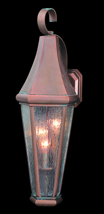 Framburg 8920 RC Three Light Exterior Wall Mount, Raw Copper