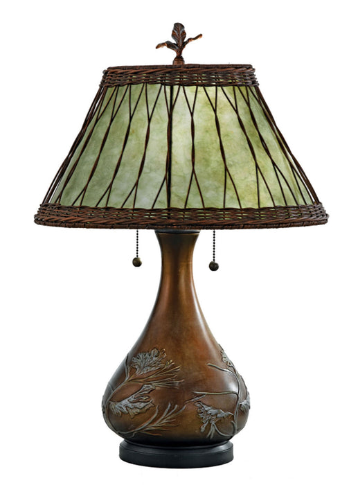 Quoizel MC120T Two Light Table Lamp, Brzd Bse